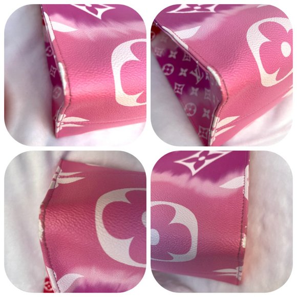 Auc Louis Vuitton Monogram Giant Escale OnTheGo GM 2WAY Bag Rouge SD0290 - Picture 7 of 15